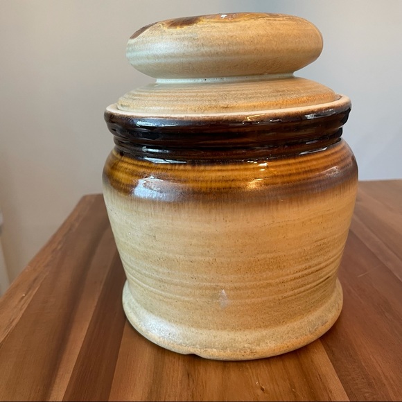 Big Vintage Jar with Lid Made in Canada - Picture 2 of 10